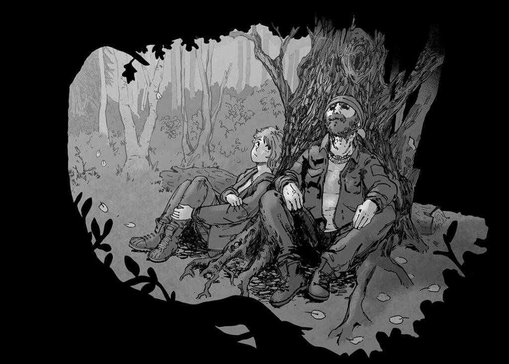 The panel is put in greyscale